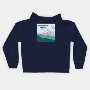 Mountain music Kids Hoodie